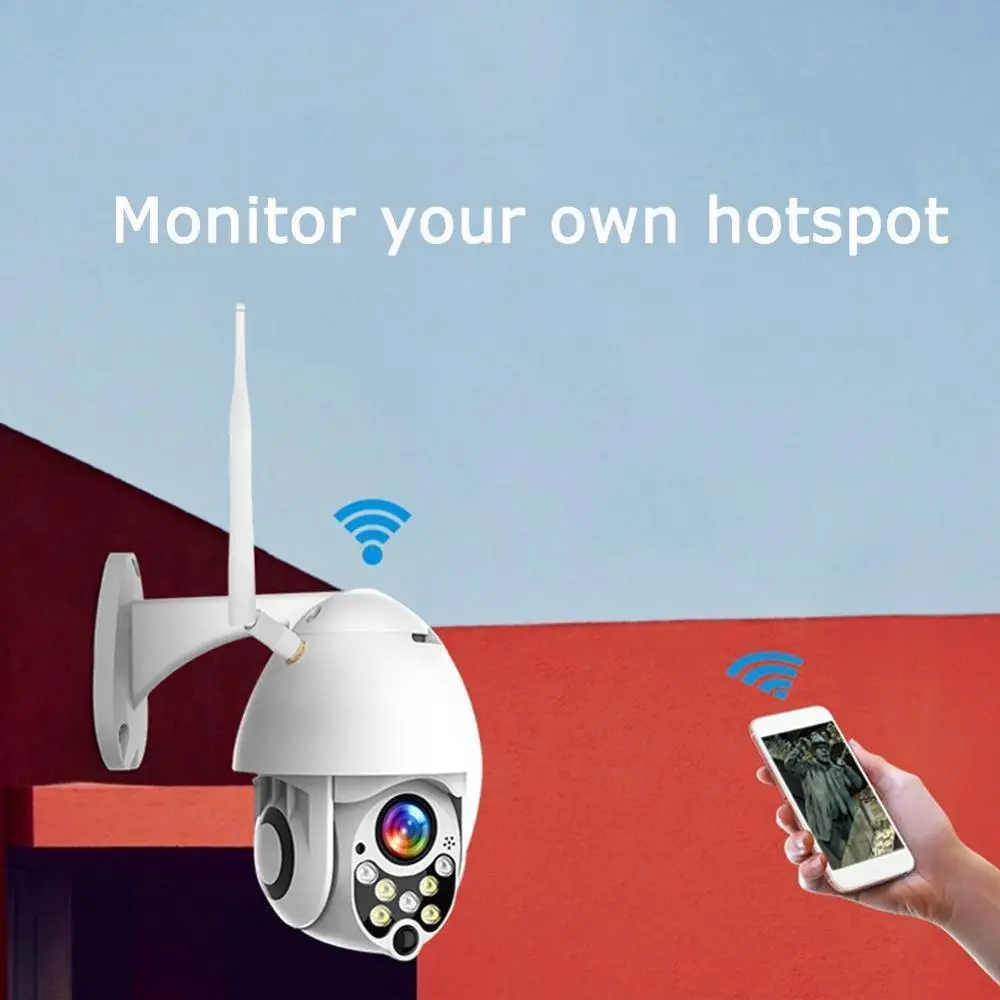 

360 degree Wifi IP Camera Wireless Security Camera Outdoor 1080P HD Full Color Night Surveillance Camera Audio
