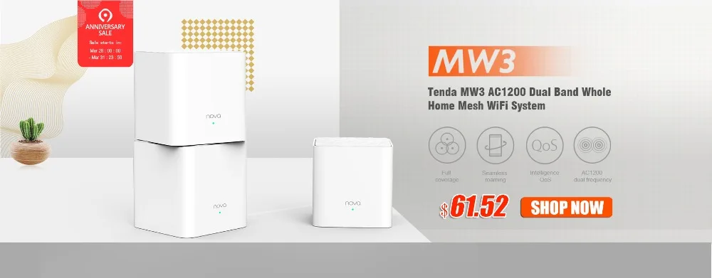 Tenda Nova MW6 WiFi беспроводной маршрутизатор весь дом сетка гигабитная WiFi система с 11AC 2,4G/5,0 GHz Wi-Fi ретранслятор, приложение дистанционное управление