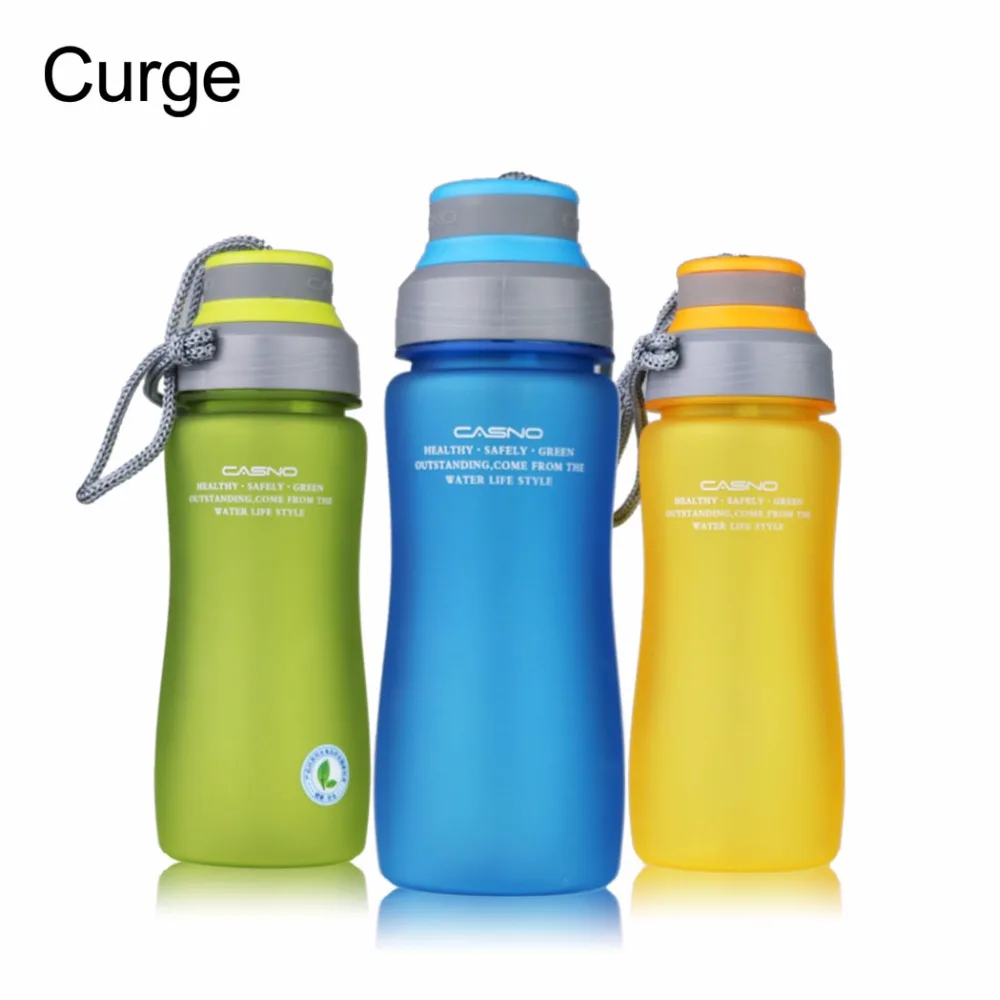 Бренд CURGE BPA Free 600 мл герметичная Спортивная пластиковая бутылка для воды