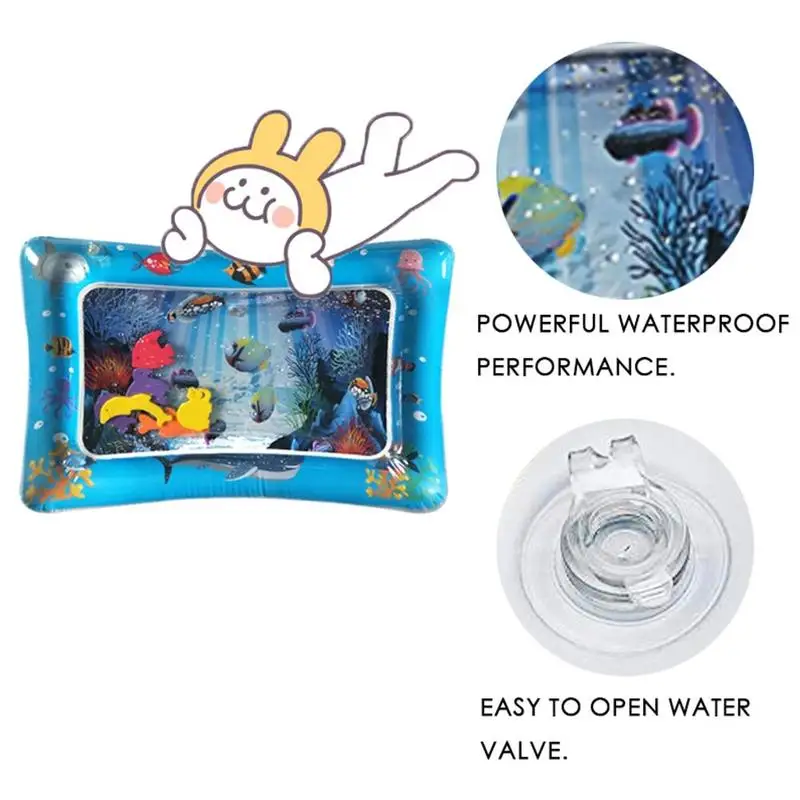 

4 Size Baby Water Mat Inflatable Infant Tummy Time Playmat Portable And Foldable Tapis De Jeux Bebe Aquarium Baby Water Cushion