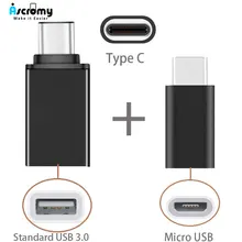 Usb-адаптер Ascromy type C OTG для mi cro для Xiaomi mi x 3 8 mi x3 huawei mate 20 Pro Honor 10 samsung le eco type-C