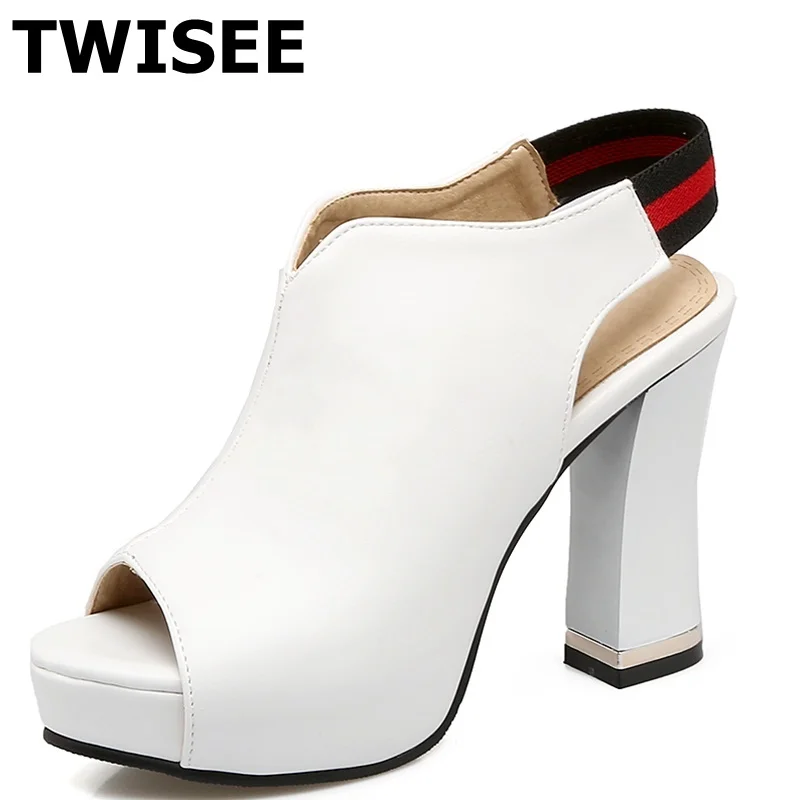 Elastic band Platform woman party shoes peep toe ladies women shoes