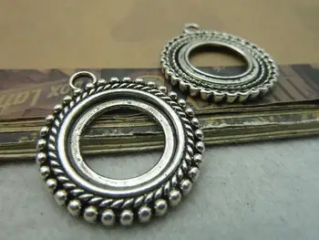 

6pcs 20mm Antique Silver The Base Charms Pendant c5983