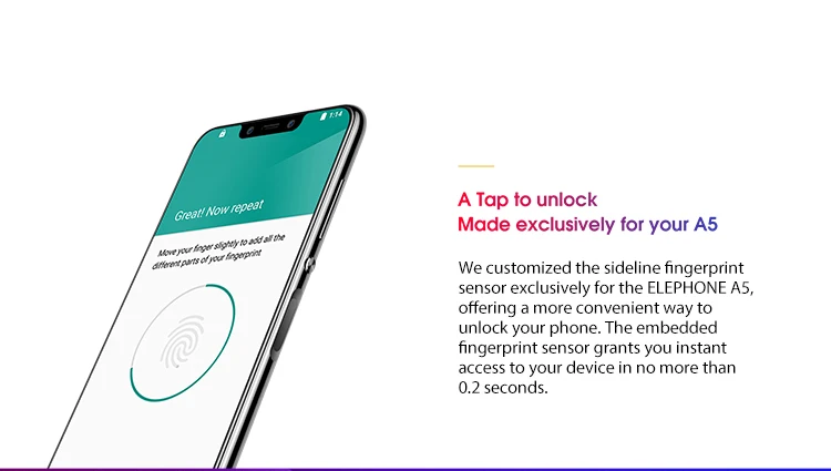 European Union Version ELEPHONE A5 4GB RAM 64GB ROM Helio P60 MTK6771 2.0GHz Octa Core 6.18 Inch Incell FHD+ Full Screen Triple Camera Android 8.1 4G LTE Smartphone