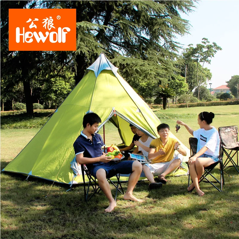 

Good Quality Outdoor Camping Tent Double Layer Gazebo 5-8 Person Sun Shelter 4 Season Beach Tent Ultralight Party Tent