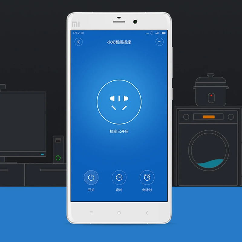XIAOMI умная розетка Базовая WiFi Беспроводное дистанционное гнездо адаптера питание и выключение с телефоном