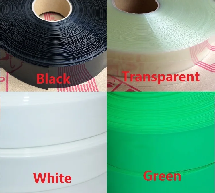 PVC Heat Shrink Tubing Width 80mm Diameter 50mm ( for batteries wrap ) -3/5/10 Meters photo