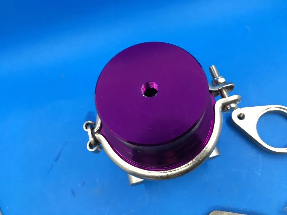 free shhipping GT35MM/38MM for TURBO CHARGER MANIFOLD V-BAND EXTERNAL PURPLE WASTEGATE+8 PSI SPRING