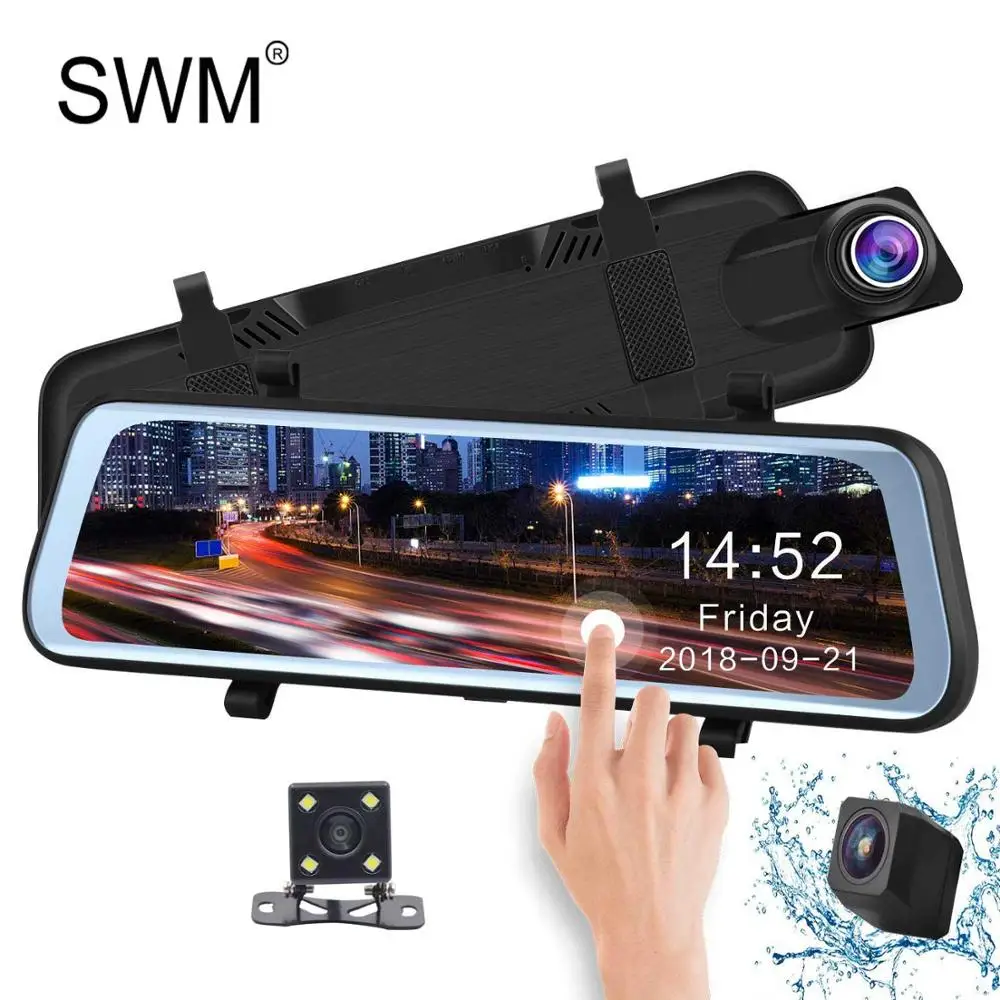 

Car Camara Para Auto DVR Video Recorder Dash Cam Reverse Camera Mirror Digital Night Vision Camcorder Dash Cam FHD 1080P DVR