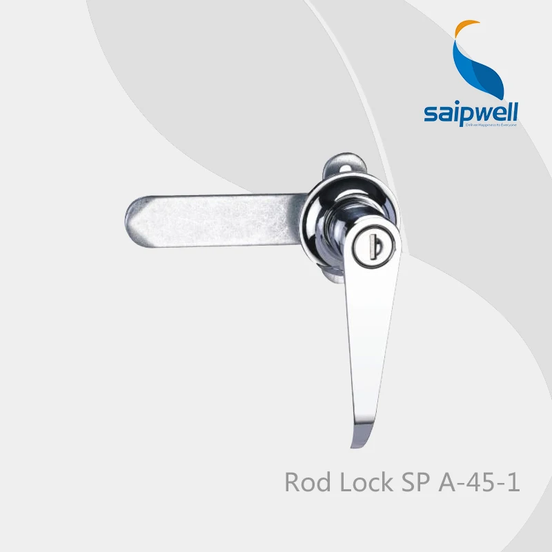 

Saipwell Mechanical door lock for cabinets ROD LOCK series A-45-1 GP in 5-PCS Pack