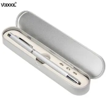 

4in1 Multifunction Laser Pointer Ballpoint Pen LED Flashlight Light Lamp Retractable Red Laser Canetas Office School Papelaria