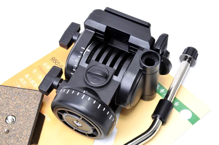 Pro YT-950 Tripod Action Fluid Drag Head Video Camera For DSLR Shooting Filming