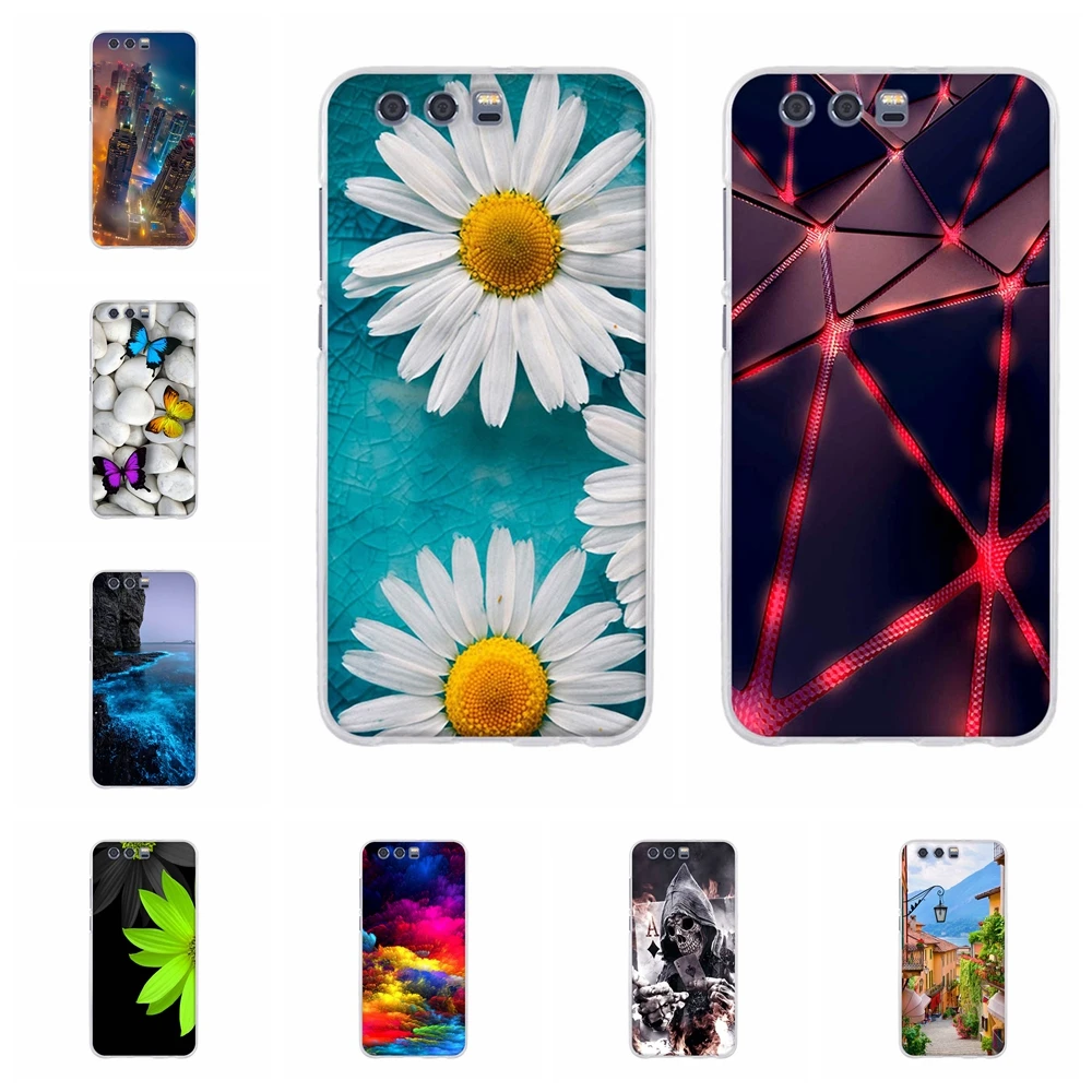 

For Huawei Honor 9 Cover TPU For Honor 9 STF-L09 STF-AL00 STF-AL10 STF-TL10 Case Scenery Pattern For Honor 9 Premium Shell Capa