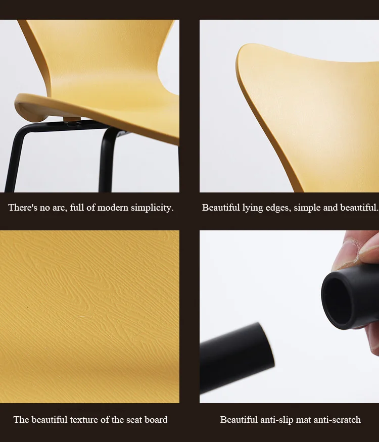 Nordic INS Пластик стул Бабочка офисная Конференция простое кресло, мебель для дома ресторана кафе Спальня исследование компьютерное кресло