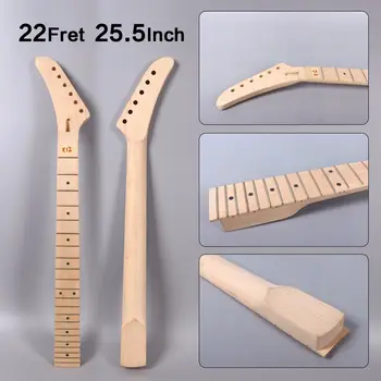 

Unfinished Electric Guitar Neck 22fret 25.5inch Canada Maple