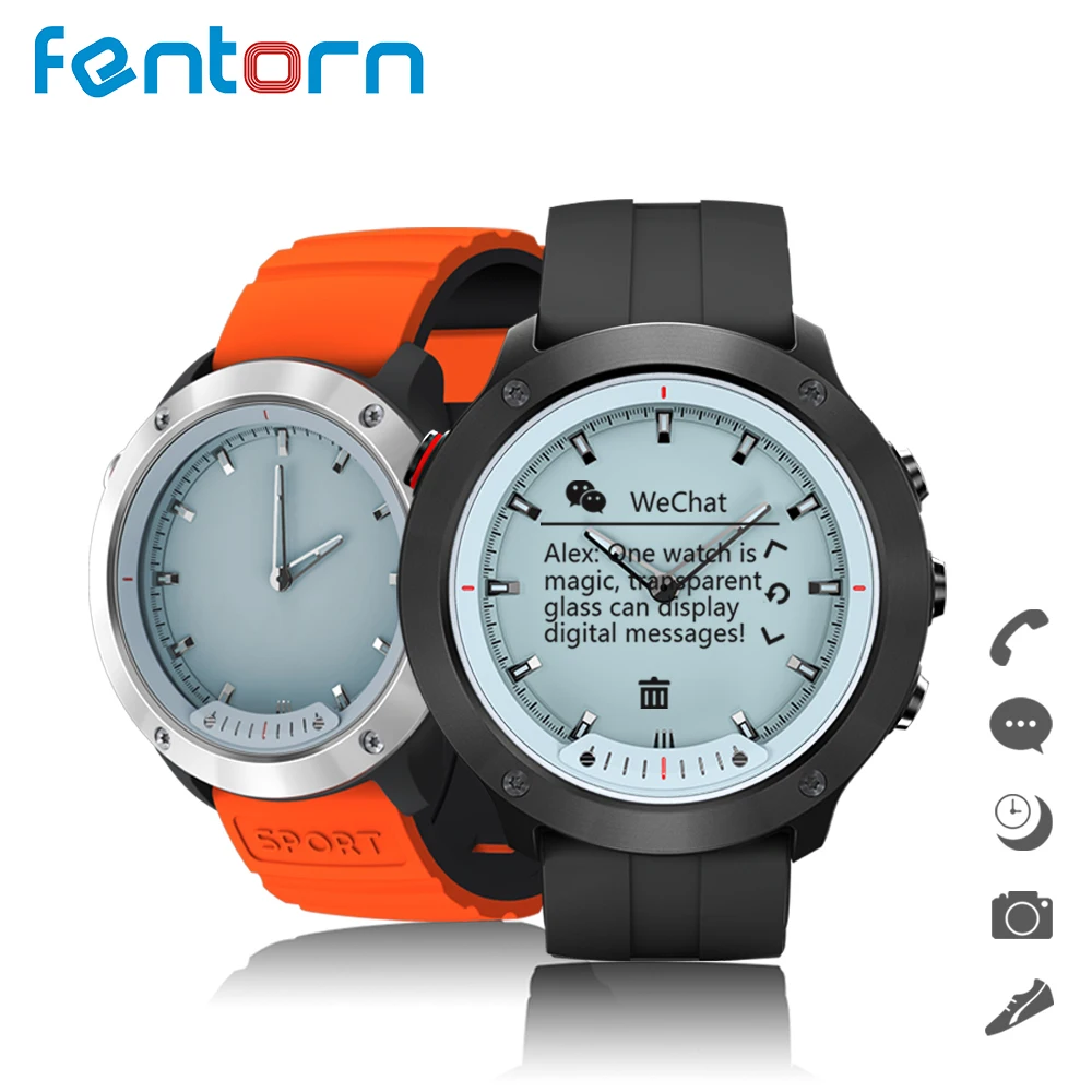 

Fentorn M5 Smart Watch Men IP68 Waterproof Heart Rate Monitor Stainless Steel Standby 10 days Wrist Smartwatch For IOS Android