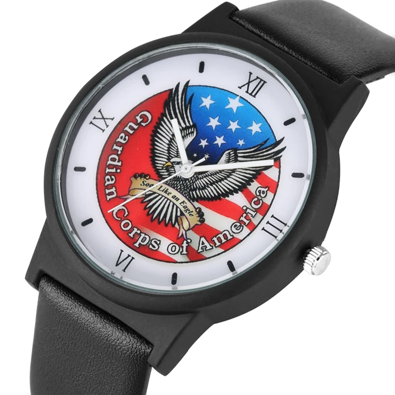 Часы Guardian Corps of America Flag мужские кварцевые часы с креативным рисунком орла модные