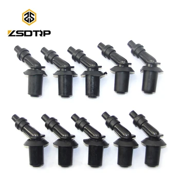 

ZSDTRP 10pcs Motorcycles Non Resistor Spark Plug Cap Cover for GY6 125 CG125 Gasoline Engine Motorcycle Dirt Bike ATV Quads