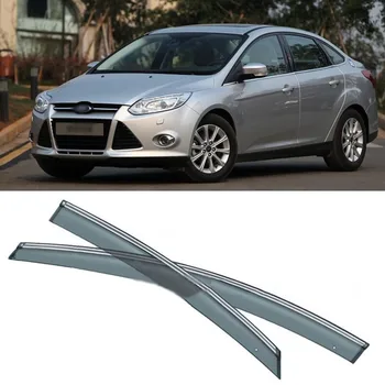 

Jinke 4pcs Blade Side Windows Deflectors Door Sun Visor Shield For Ford Focus 2012-2013