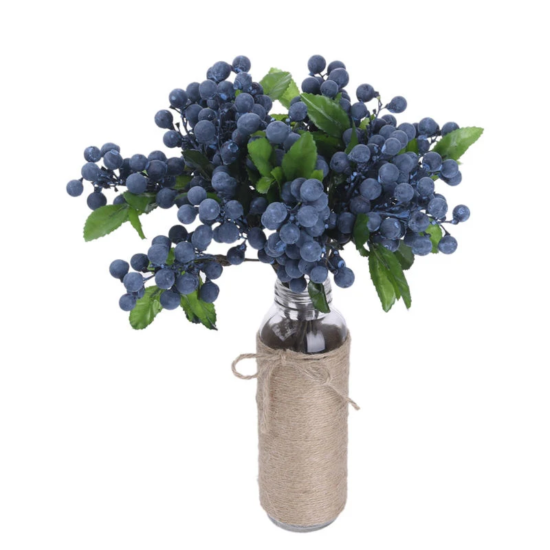 Лидер продаж! Искусственный Сик черника растение цветок форал сад Свадебная вечеринка Декор - Цвет: Blue