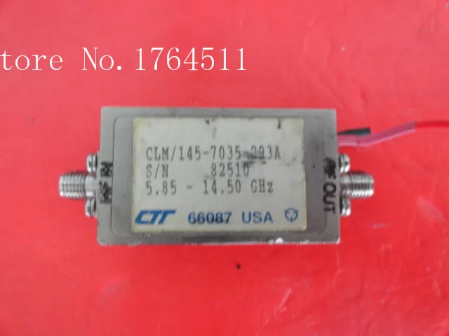 

[BELLA] CTT CLM/145-7035-203A 5.85-14.5GHZz SMA supply amplifier