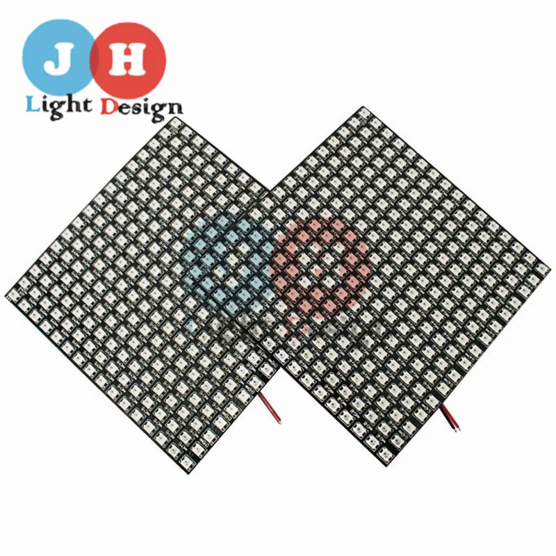 

1PCS 5V 16*16 5050 RGB WS2812B Pixel Addressable Ragid Hard LED Panel Screen 256Pixels Black Board LED Digital RGB For Hotel