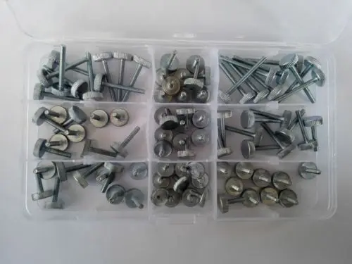 BOL-04648 90pcs M3 Round Head Knurled Hand Tighten Screws Bolt Screw Bolt Assortment Set BOL-04648 90pcs M3 Round Head Knurled Hand Tighten Screws Bolt Screw Bolt Assortment Set