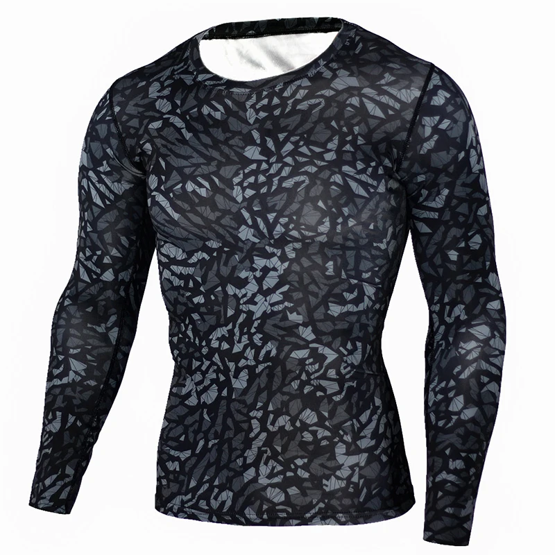 Men's Thermal Underwear Thermo Shirt Men Quick Dry Sport Clothes For Men Camouflage Pijama Termica Underwear Top Inner Shirt
