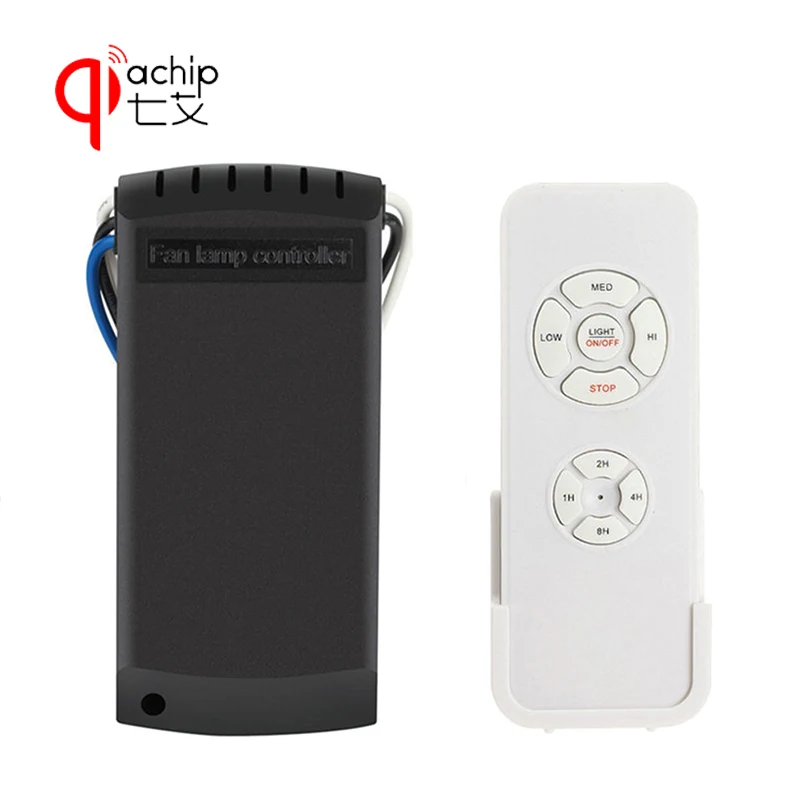 

QIACHIP Universal Ceiling Fan Light Lamp Timing Speed Controller Switch Wireless Remote Control Kit Transmitter and receiver