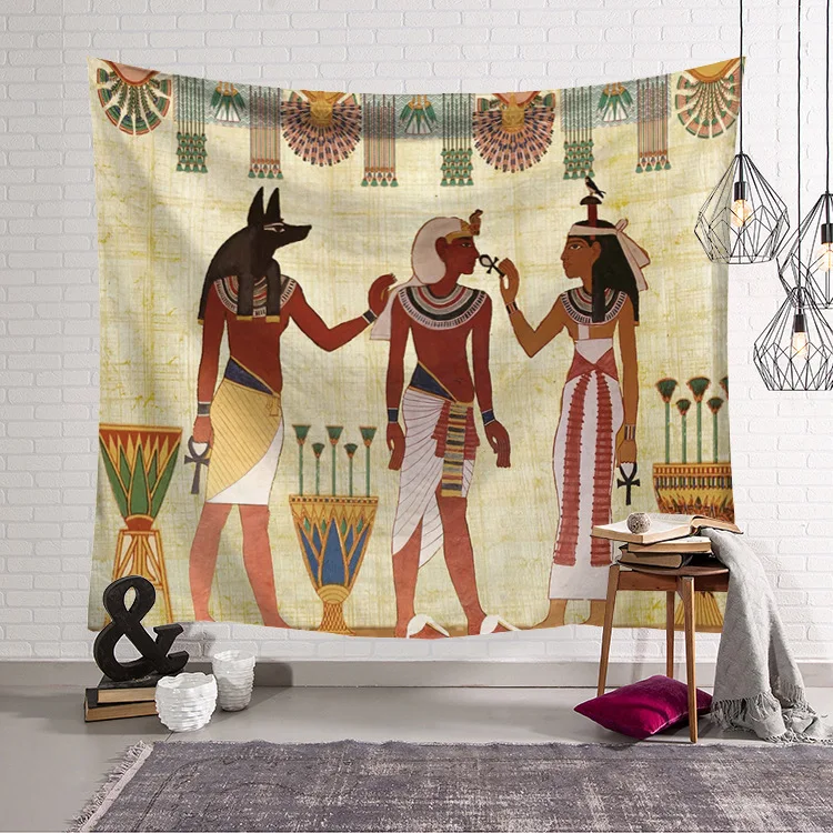Новая Древняя египетская серия гобелен настенный песчаный пляж пледы ковер одеяло Кемпинг палатка путешествия спальный матрас коврик гобелен