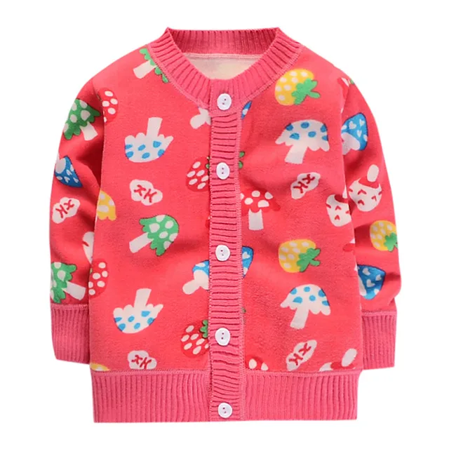 Toddler Infant Coats Baby Boys Girls Sweater Cartoon Print Tops Button Sweaters 2018 Autumn Winter Warm Clothes Outwear Tops 30