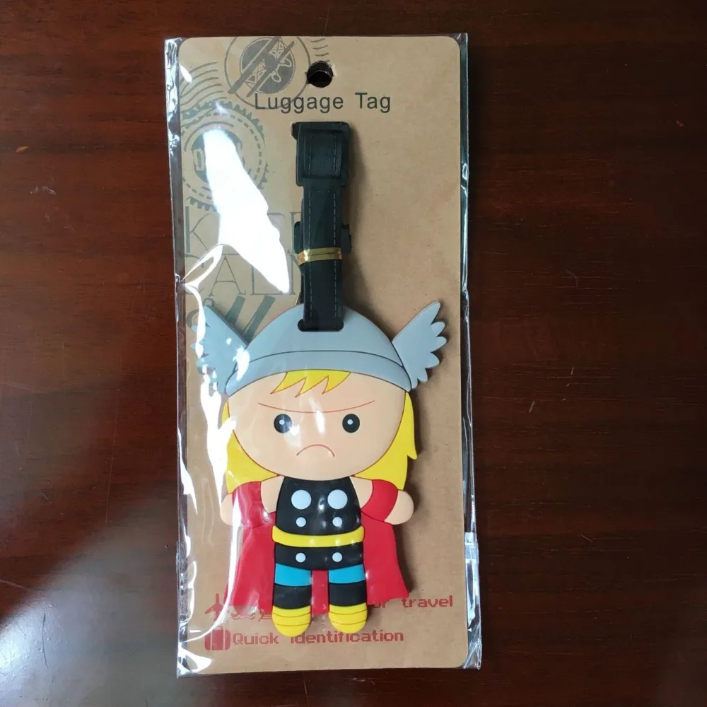 

1pcs THOR PVC Bag Pendant Travel Name/luggage Tag Novelty toys