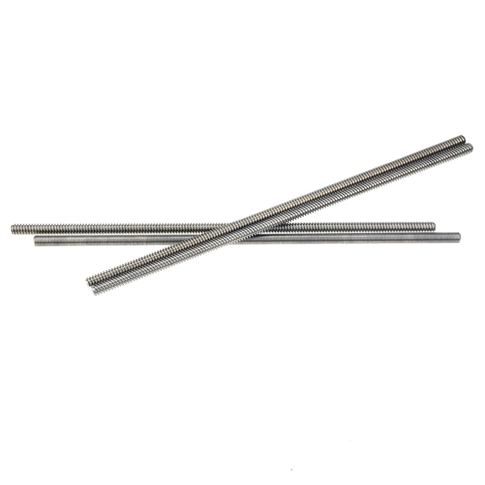 CNC 3D طابعة THSL-300-8D رباعي قضيب T8 الرصاص المسمار موضوع 8 مللي متر Lead1mm Length100mm200mm300mm400mm500mm600mm مع صمولة نحاسية
