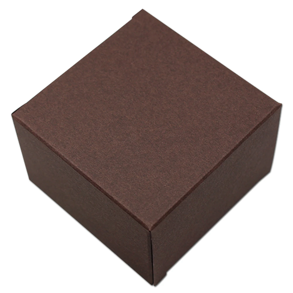 

80pcs/Lot 6.8*4.5*6.8cm Kraft Paper Party Foldable Package Box For Candy Jewelry Crafts Packing Boxes Wedding Favors and Gifts