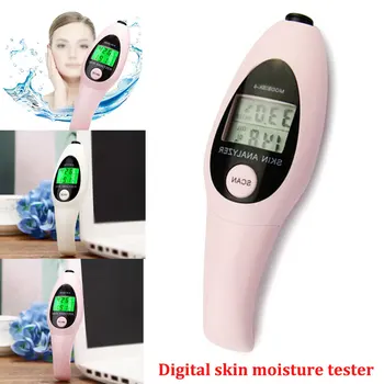 

Skin Moisture Tester Pink Professional LCD Monitor Precision Digital Facial Health Monitoring Facial Skin Analyzer