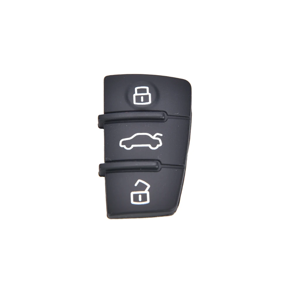

1Pc New Remote Key FOB 3 Button Rubber Pad Replacement Repair Fits for Audi A3 A4 A6 TT Q7