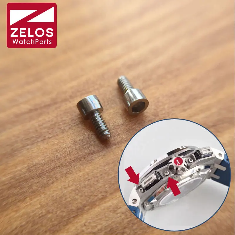 

2pieces/set inner hexagon watch screws for AP Royal Oak Offshore watch button protect guard screw parts (with tools) 26400AU