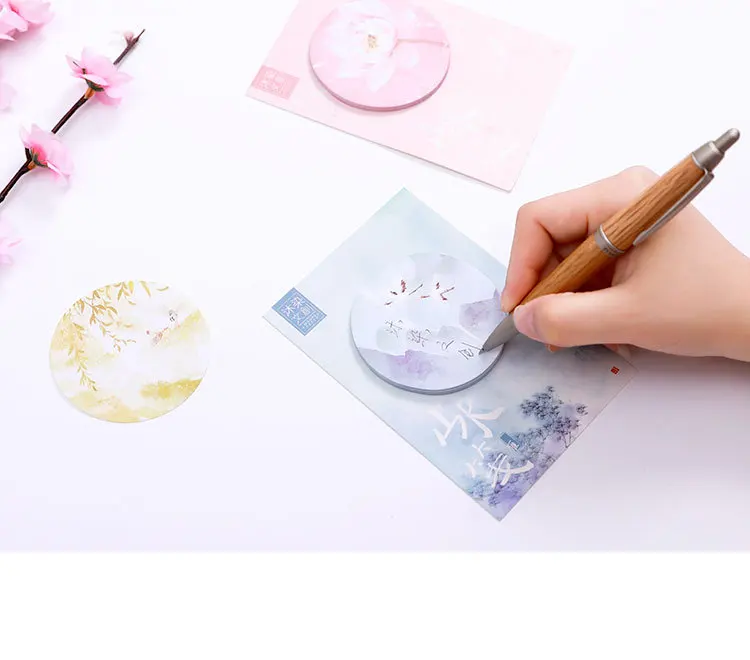 4 упак. Лидер продаж Творческий Акварельная живопись самоклеющиеся memo pad Sticky закладка для заметок школы канцелярские принадлежности