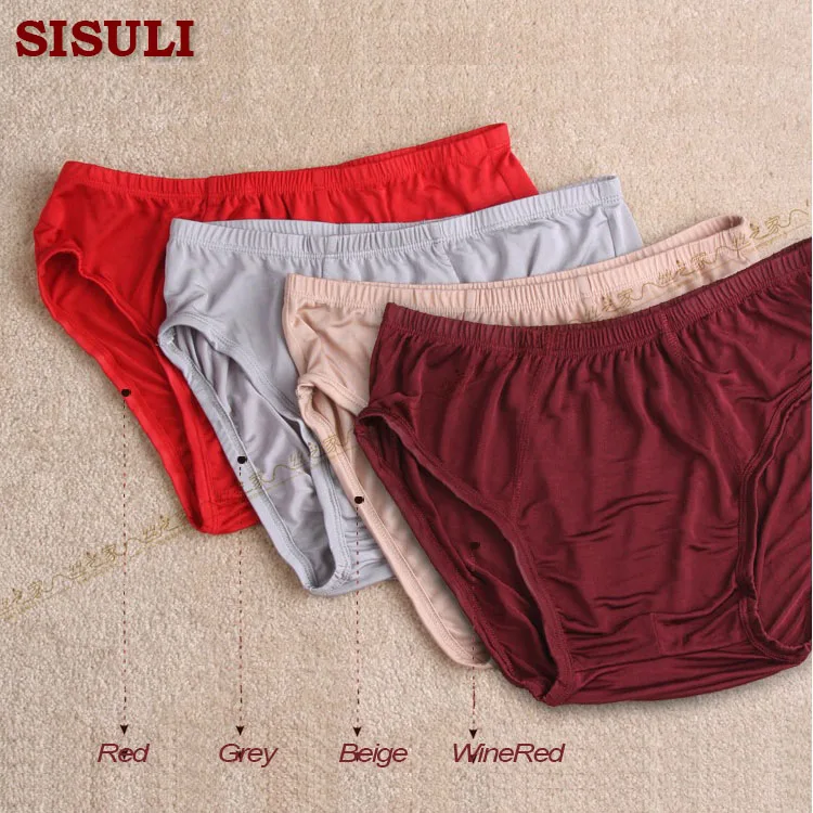 

Men Underwear 100% Natural Silk Soft Breathable Silk Knitted Pants Male Underwear 2016 Summer New Factory Direct Sale