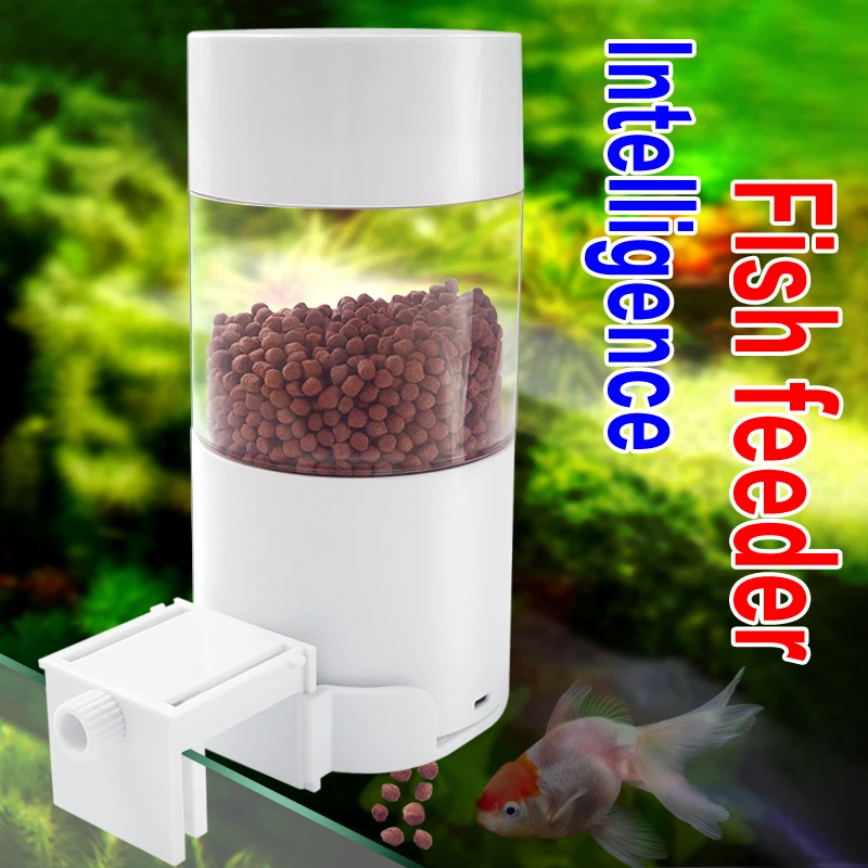 

Fish Tank Intelligent Automatic Feeder Aquarium Small Pet Timing Quantitative Fish Feeder AC/DC dual-purpose USB Power Supply