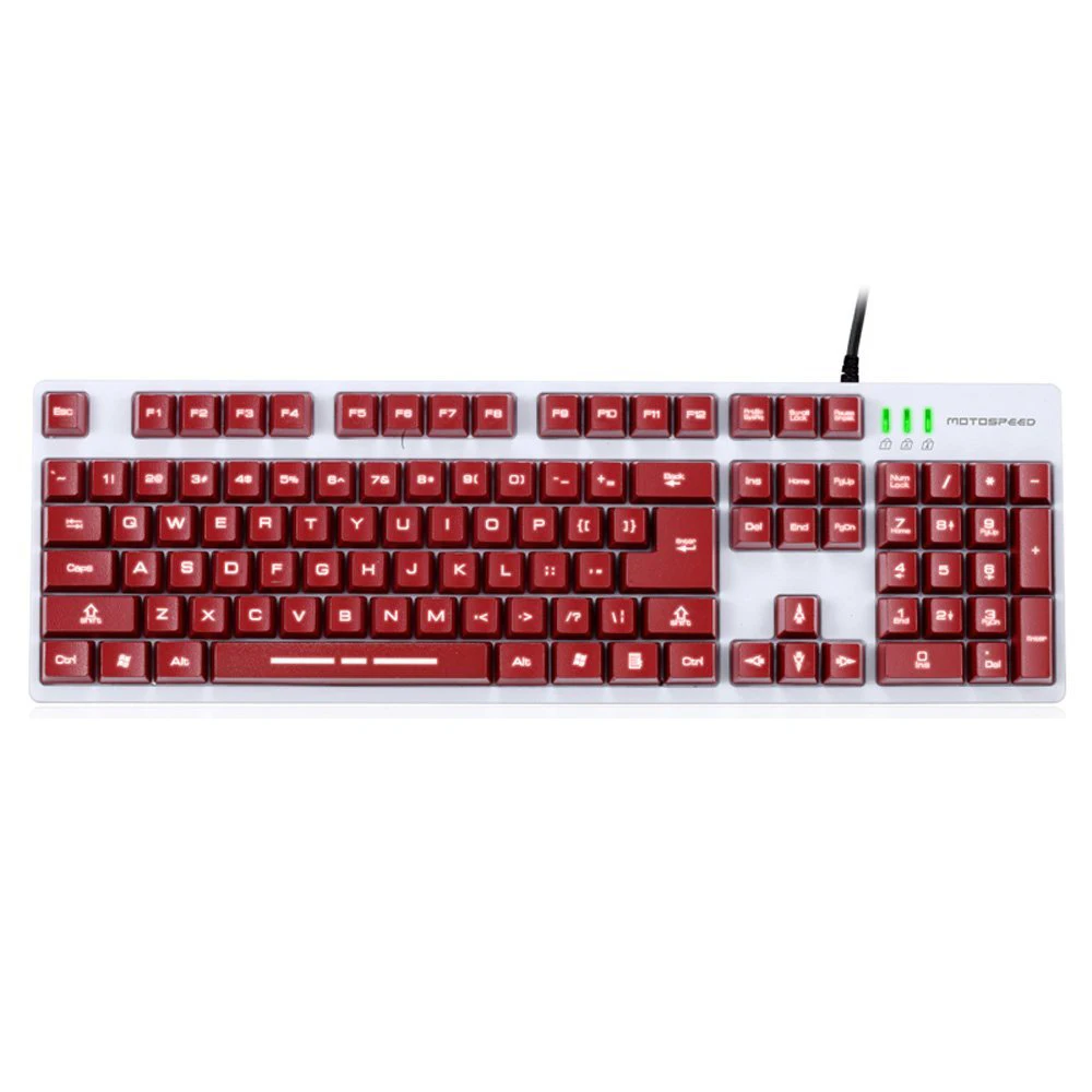

MOTOSPEED K40L Professional Gaming Esport Keyboard Mechanical Type Tactile Keycaps LED Backlit Backlight USB Wired for PC