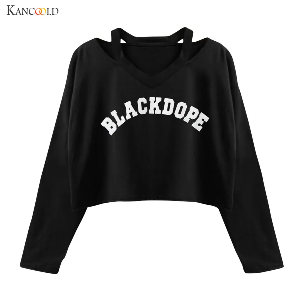 

Chic Women Hoodies 2017 Spring Autumn Women Fashion Letter Print Cropped hoody Hoodies For Women Sweatshirts Svitshot se212