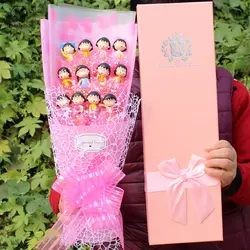 Bolafynia doraemon мультфильм цветок-украшение букет для подарок на день Святого Валентина игрушки 12 качество небольшой кулон