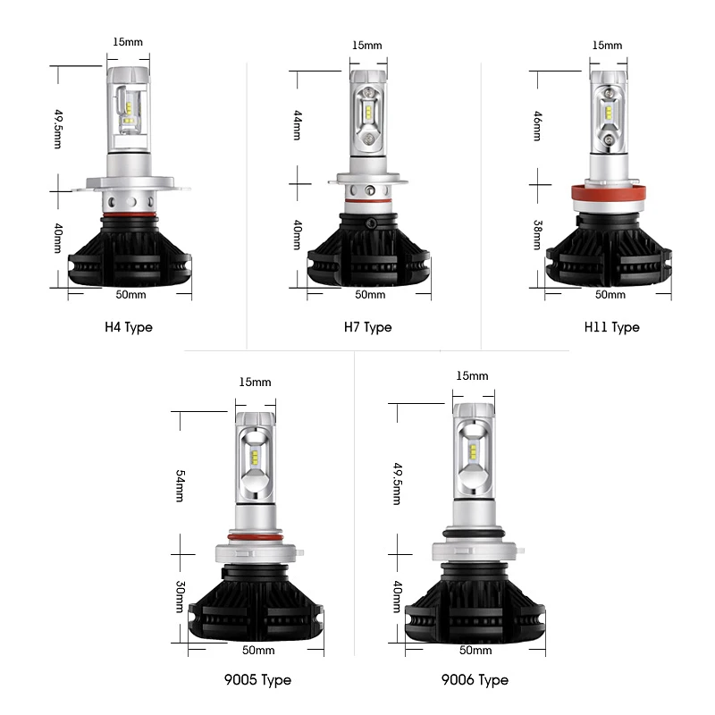 Oslamp X3 Series 50W H4 LED Car Headlight Bulbs 6000lm H7 Auto Headlamp H11 LED Car Bulb 12V 3000K/6500K/8000K 9005/HB3 9006/HB4 Oslamp X3 Series 50W H4 LED Car Headlight Bulbs 6000lm H7 Auto Headlamp H11 LED Car Bulb 12V 3000K/6500K/8000K 9005/HB3 9006/HB4
