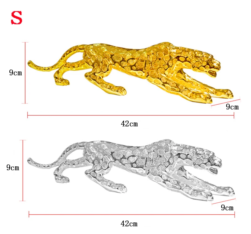 Современная Абстрактная Золотая Пантера скульптура Геометрическая Смола статуя леопарда дикая природа Декор подарок ремесло орнамент аксессуары для интерьера