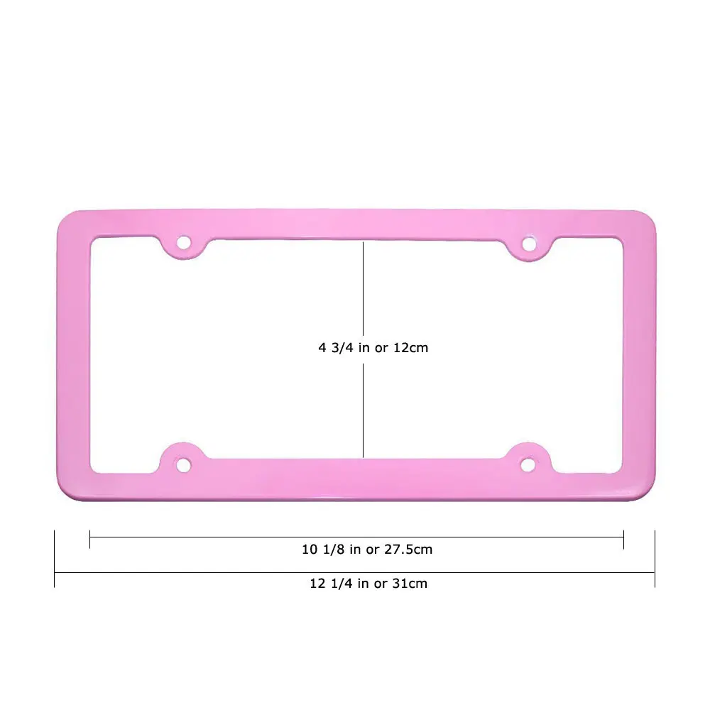 Soporte Matrícula Personalizado Con Texto Y Emojis - 2 Piezas, Resistente Intemperie, Fácil Montaje Sin Taladrar