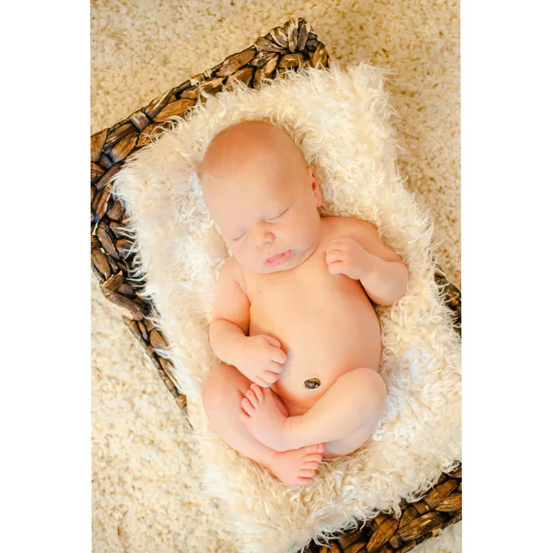 Для новорожденного мягкий искусственный мех фотография защитное Одеяло Младенческая пеленка для сна одеяло для младенца обернутый реквизит одеяло