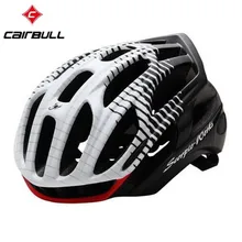 CAIRBULL 10 Colors Cycling Helmet Road Mountain In-mold Bicycle Helmet Ultralight Bike Helmet With Rear LED Warning Lights M/L