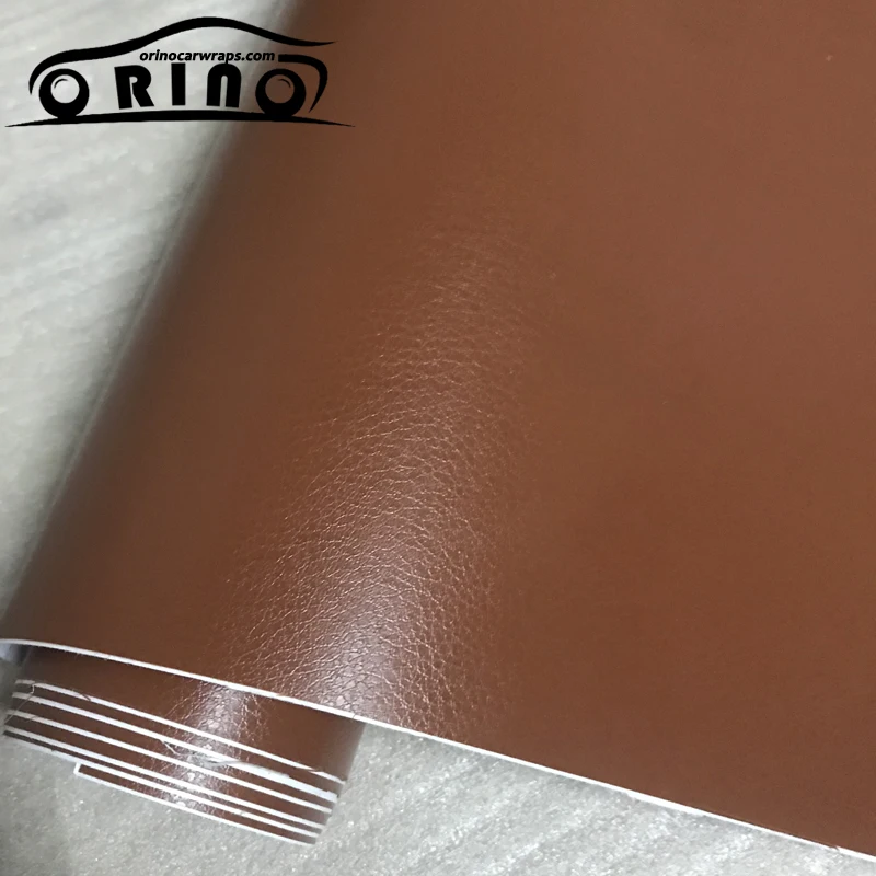 Brown Leather Vinyl Wrap Film-3