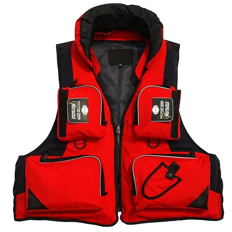 5 Color Fishing Jackets Life Vest For Mens Fish Clothing Outdoor